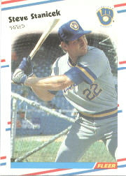1988 Fleer Baseball Cards      174     Steve Stanicek